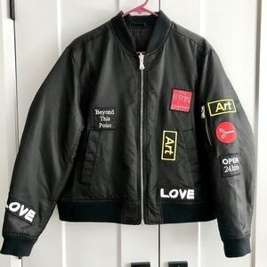 The Very Warm, Mason, Reversible, Bomber Jacket w/Artwork Lining, XL, New No Tag